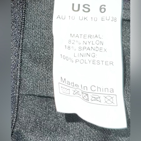 Hilor One Piece Swimsuit One Shoulder Asymmetric Ruffle Monokini Size 6 - Picture 9 of 10